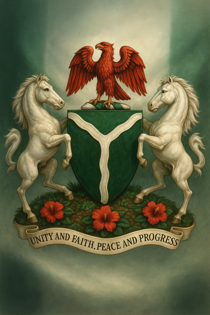 Artwork of the Nigeria Coat of Arms